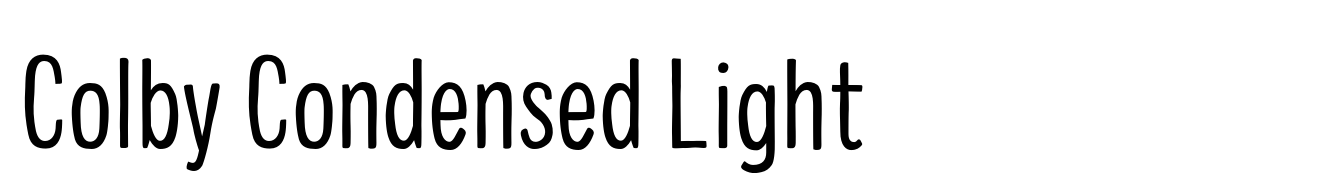 Colby Condensed Light